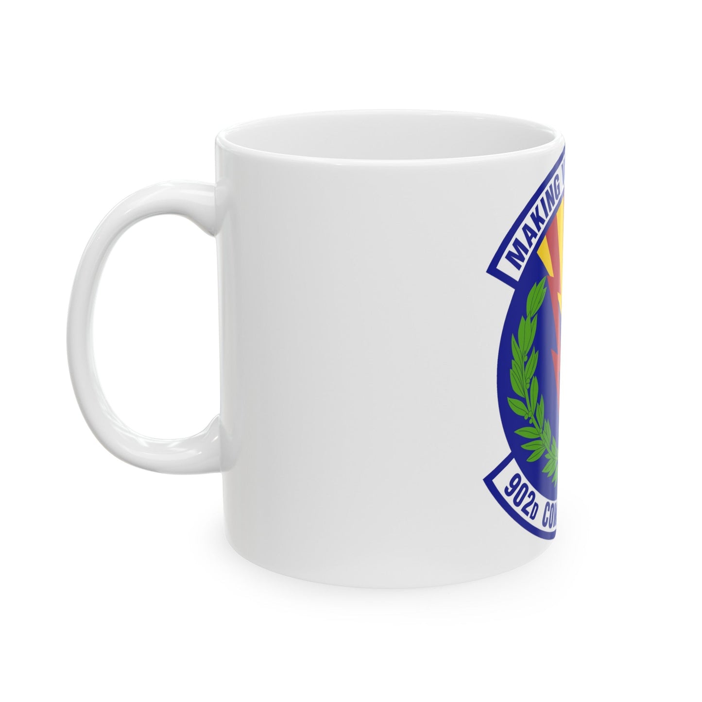 902d Comptroller Squadron (U.S. Air Force) White Coffee Mug-The Sticker Space