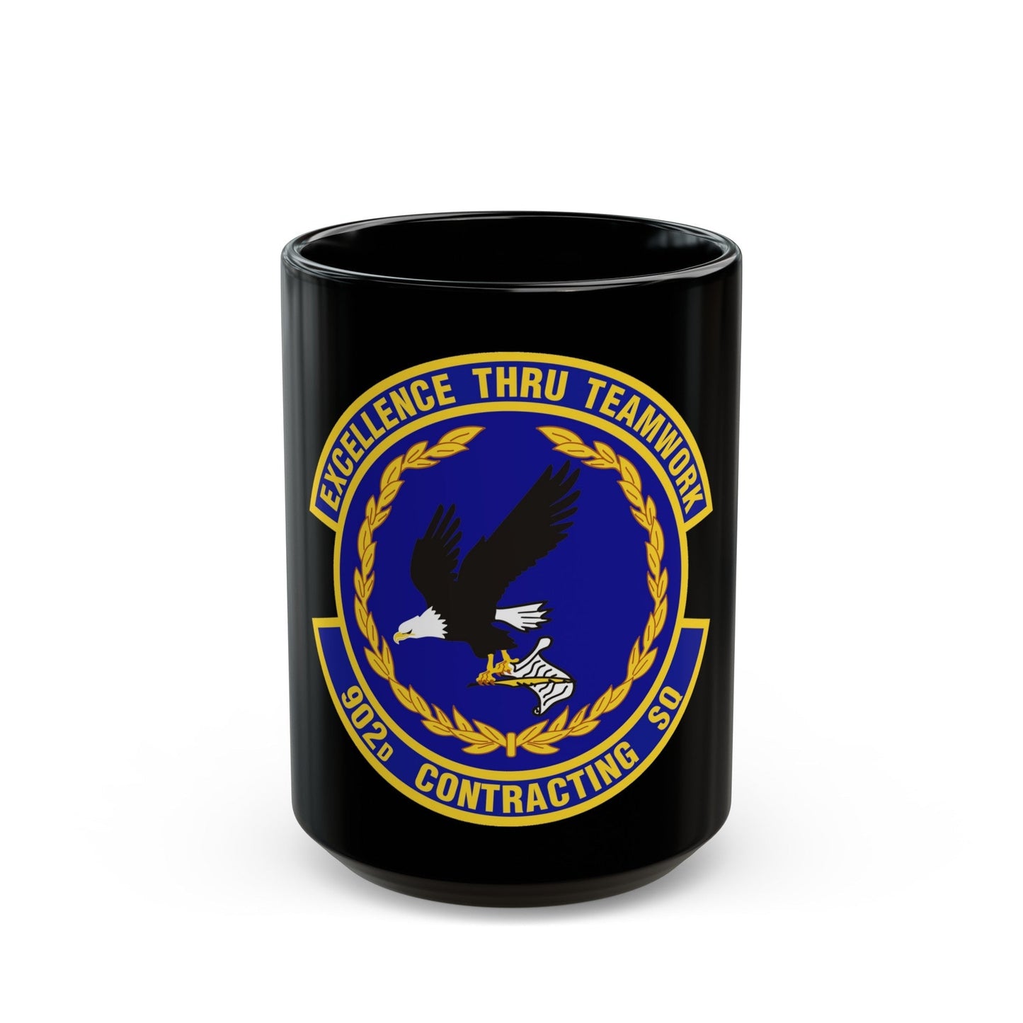 902d Contracting Squadron (U.S. Air Force) Black Coffee Mug-15oz-The Sticker Space