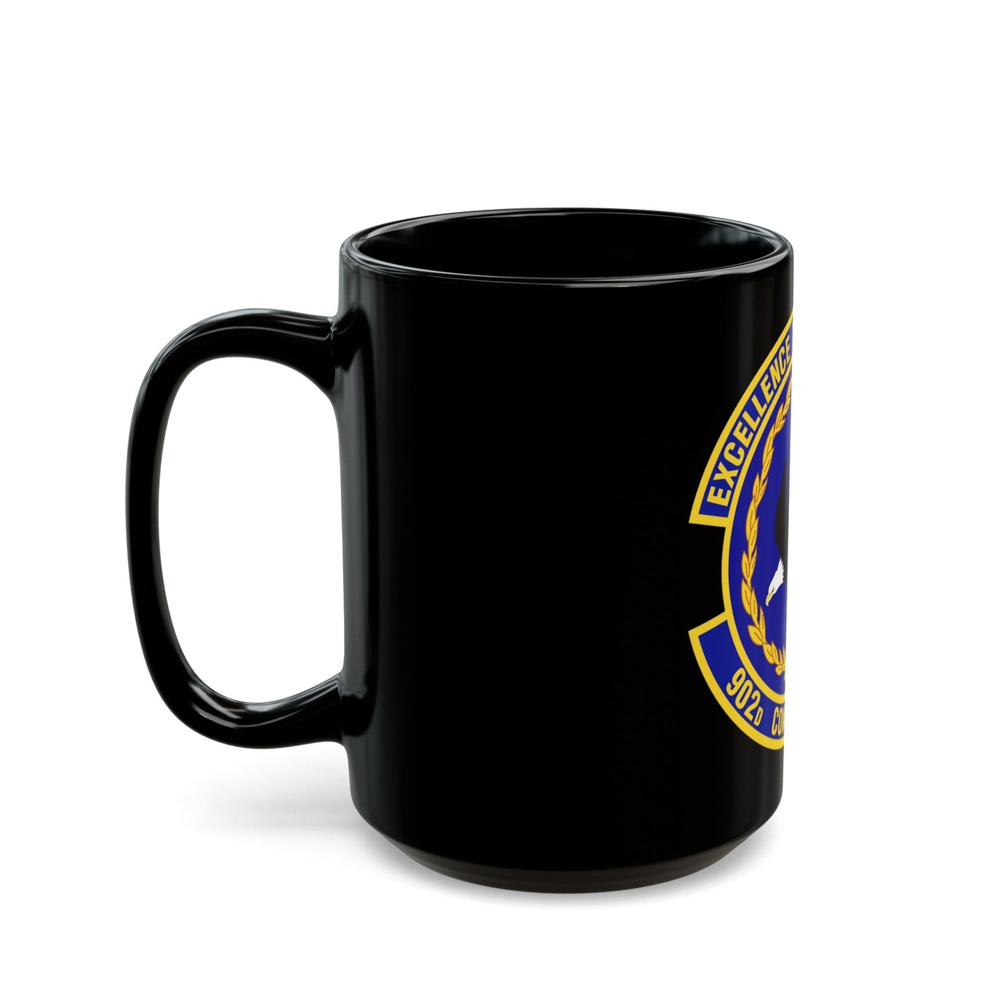 902d Contracting Squadron (U.S. Air Force) Black Coffee Mug-The Sticker Space