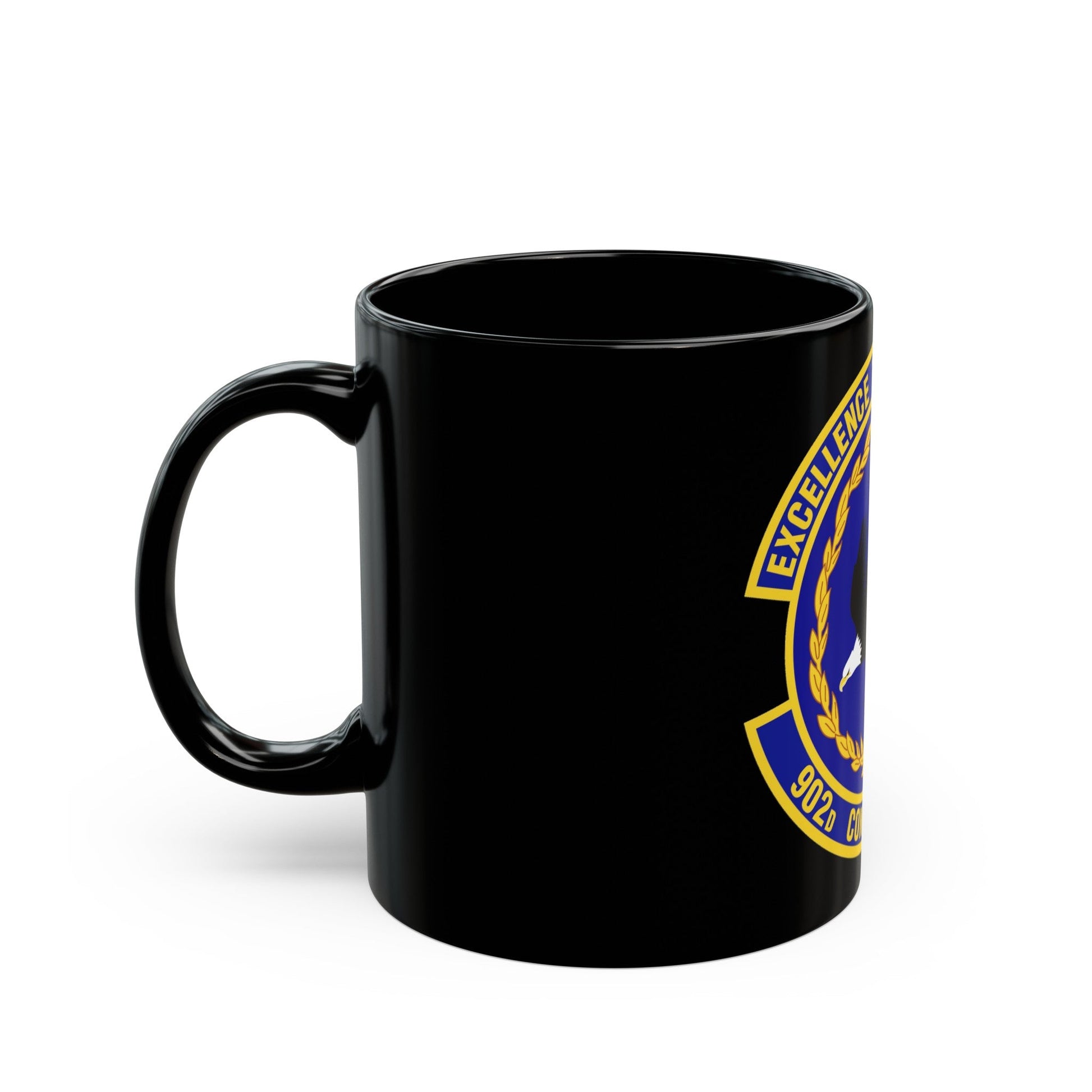 902d Contracting Squadron (U.S. Air Force) Black Coffee Mug-The Sticker Space