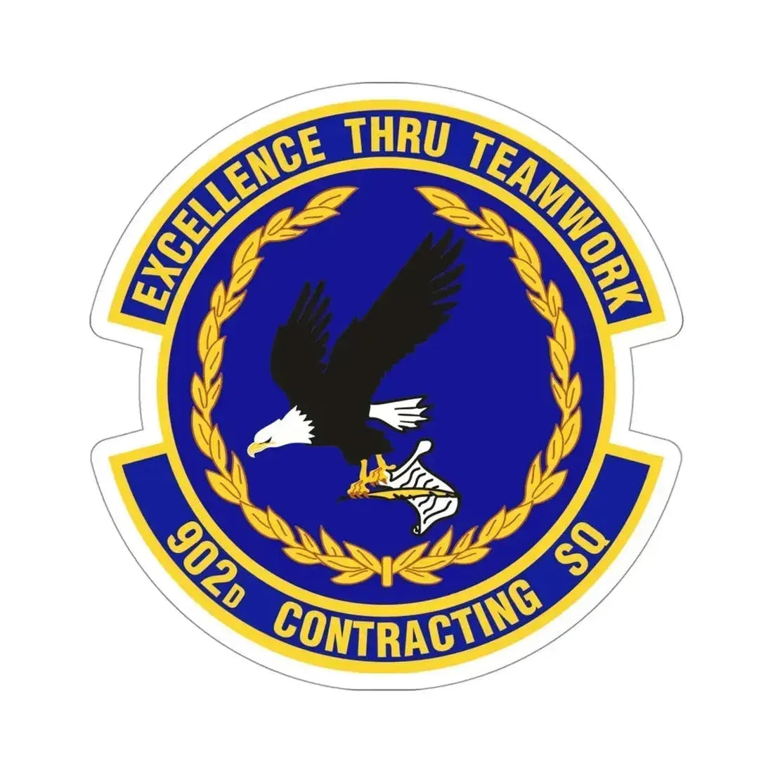 902d Contracting Squadron (U.S. Air Force) STICKER Vinyl Die-Cut Decal 4 Inch - The Sticker Space
