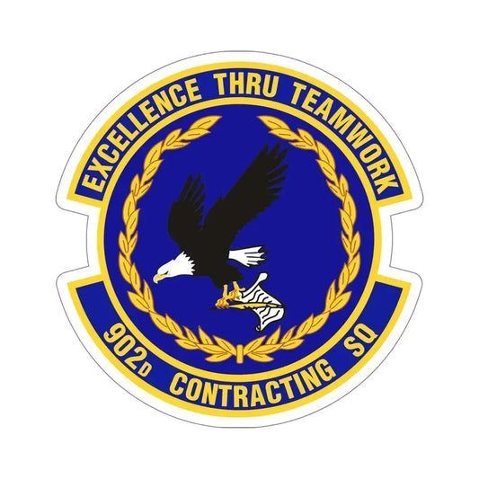 902d Contracting Squadron (U.S. Air Force) STICKER Vinyl Die-Cut Decal 6 Inch - The Sticker Space