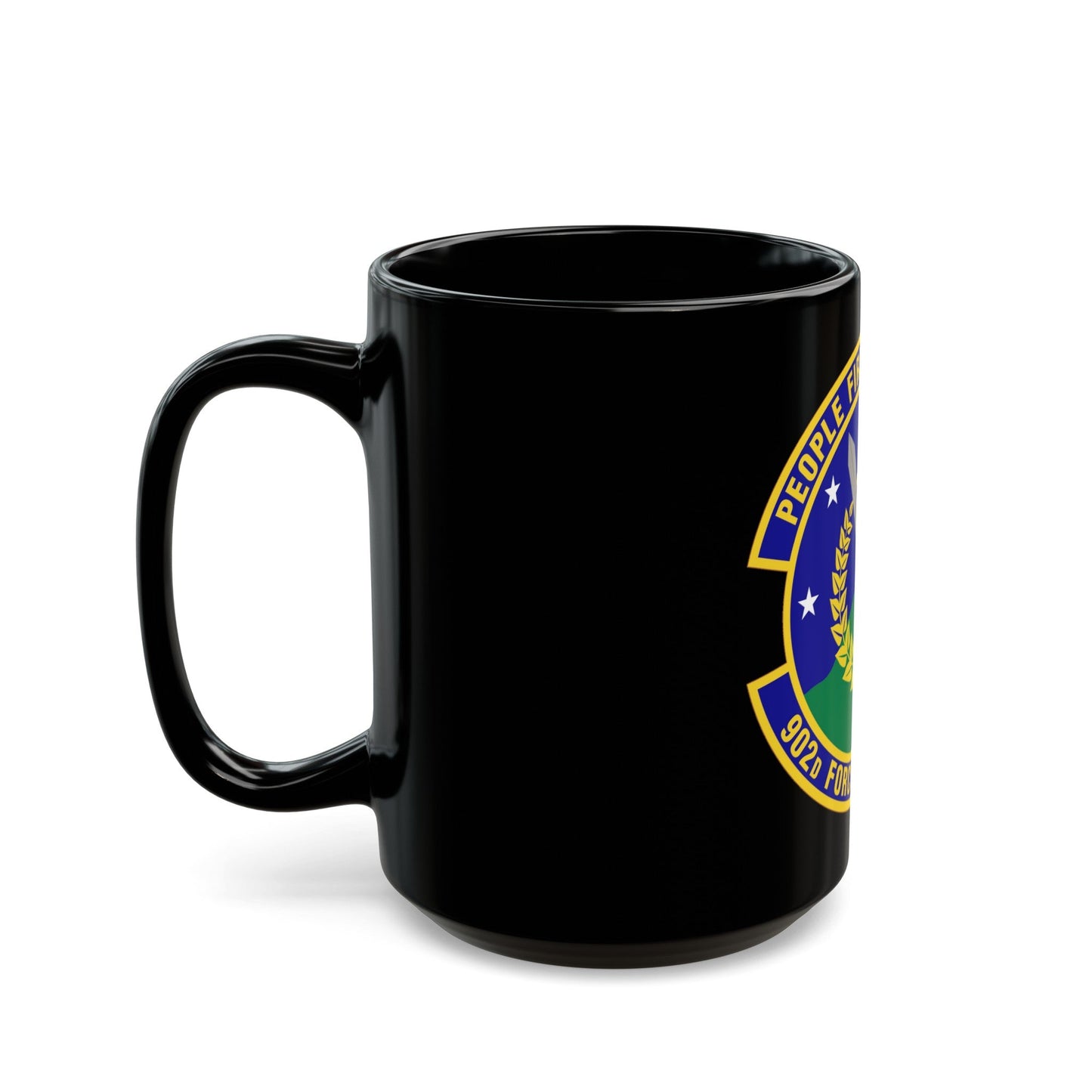 902d Force Support Squadron (U.S. Air Force) Black Coffee Mug-The Sticker Space