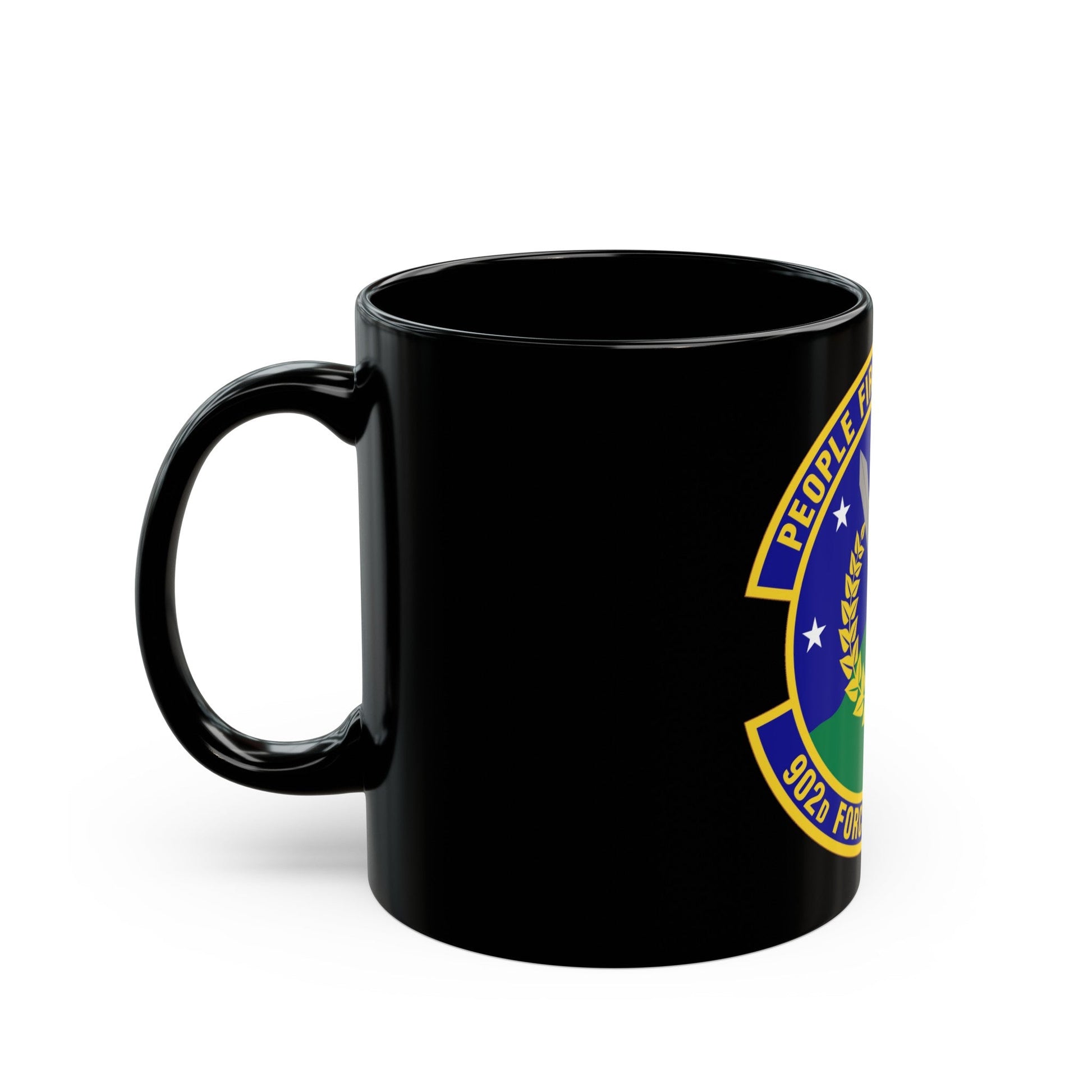 902d Force Support Squadron (U.S. Air Force) Black Coffee Mug-The Sticker Space