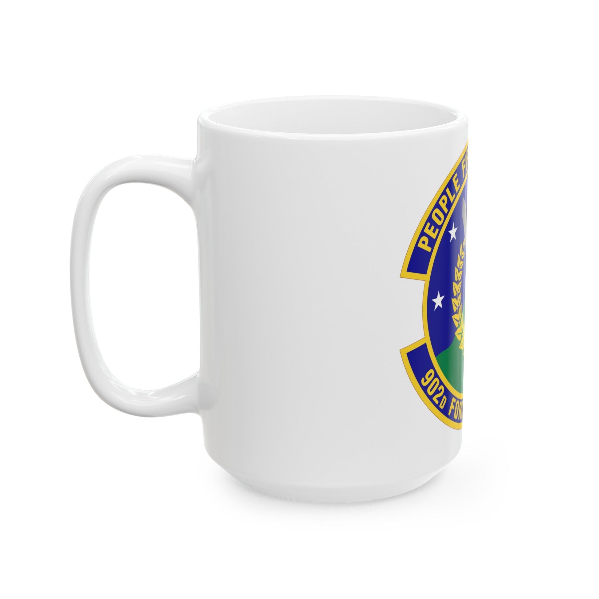 902d Force Support Squadron (U.S. Air Force) White Coffee Mug-The Sticker Space