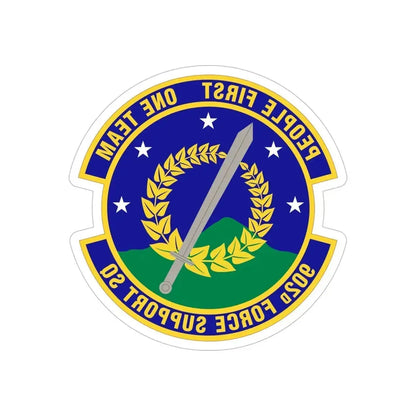 902d Force Support Squadron (U.S. Air Force) REVERSE PRINT Transparent Die-Cut STICKER - The Sticker Space