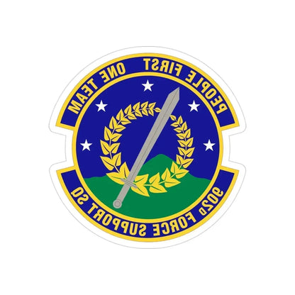902d Force Support Squadron (U.S. Air Force) REVERSE PRINT Transparent Die-Cut STICKER - The Sticker Space