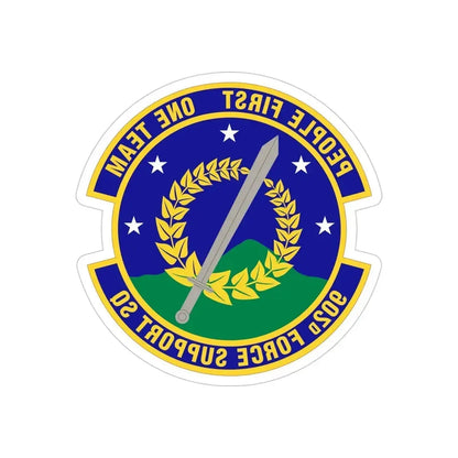 902d Force Support Squadron (U.S. Air Force) REVERSE PRINT Transparent Die-Cut STICKER - The Sticker Space
