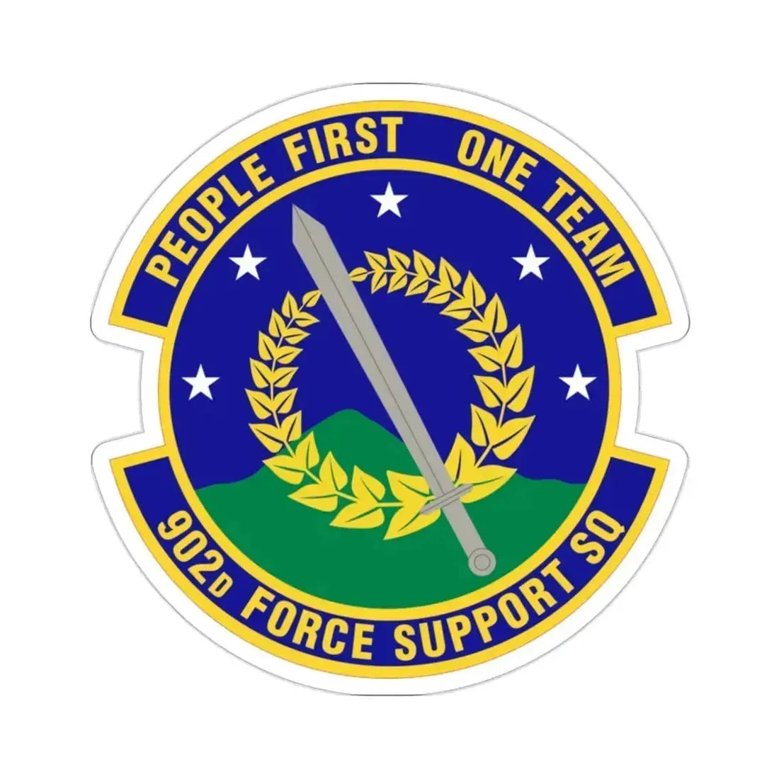 902d Force Support Squadron (U.S. Air Force) STICKER Vinyl Die-Cut Decal 2 Inch - The Sticker Space