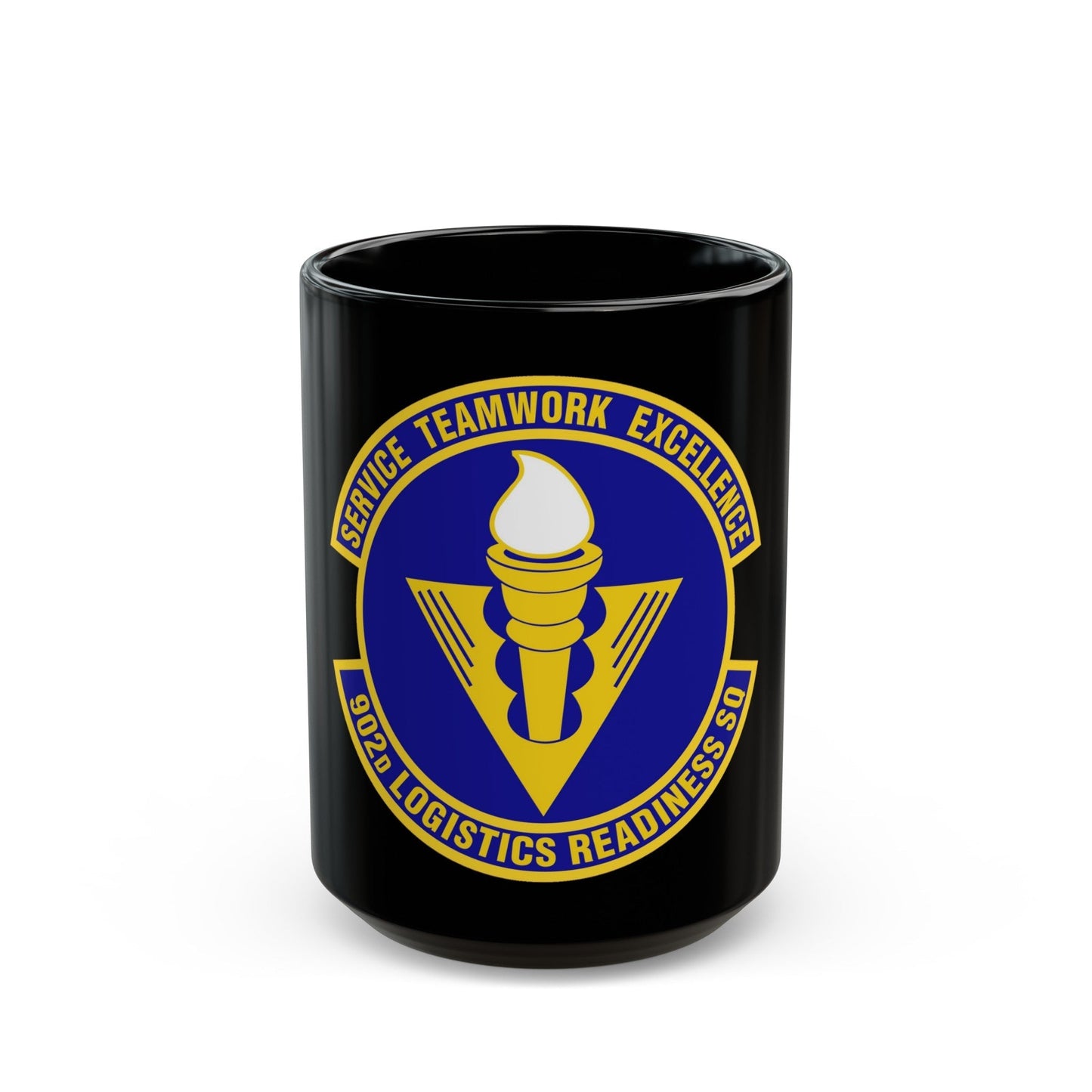 902d Logistics Readiness Squadron (U.S. Air Force) Black Coffee Mug-15oz-The Sticker Space