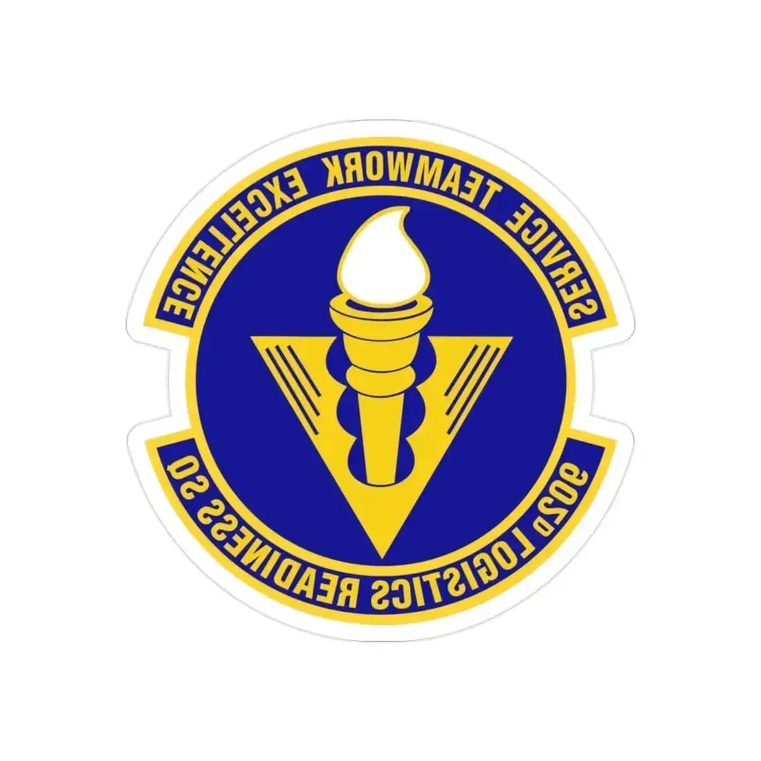902d Logistics Readiness Squadron (U.S. Air Force) REVERSE PRINT Transparent Die-Cut STICKER 2 Inch Die-Cut Transparent - The Sticker Space
