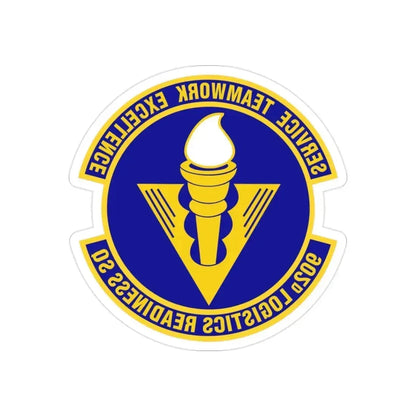 902d Logistics Readiness Squadron (U.S. Air Force) REVERSE PRINT Transparent Die-Cut STICKER 2 Inch Die-Cut Transparent - The Sticker Space