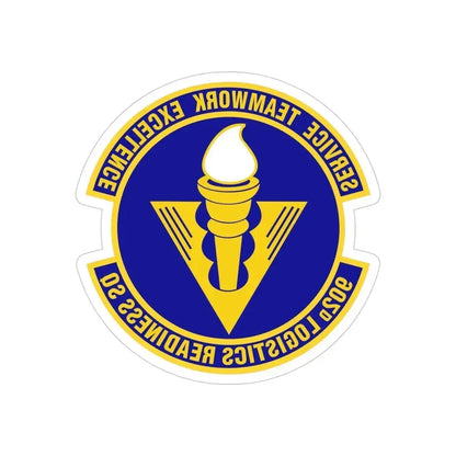 902d Logistics Readiness Squadron (U.S. Air Force) REVERSE PRINT Transparent Die-Cut STICKER 4 Inch Die-Cut Transparent - The Sticker Space