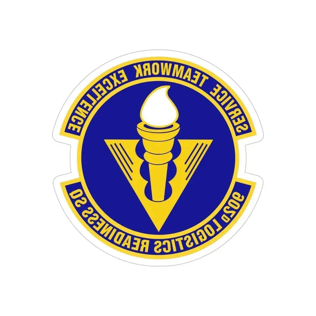 902d Logistics Readiness Squadron (U.S. Air Force) REVERSE PRINT Transparent Die-Cut STICKER 6 Inch Die-Cut Transparent - The Sticker Space