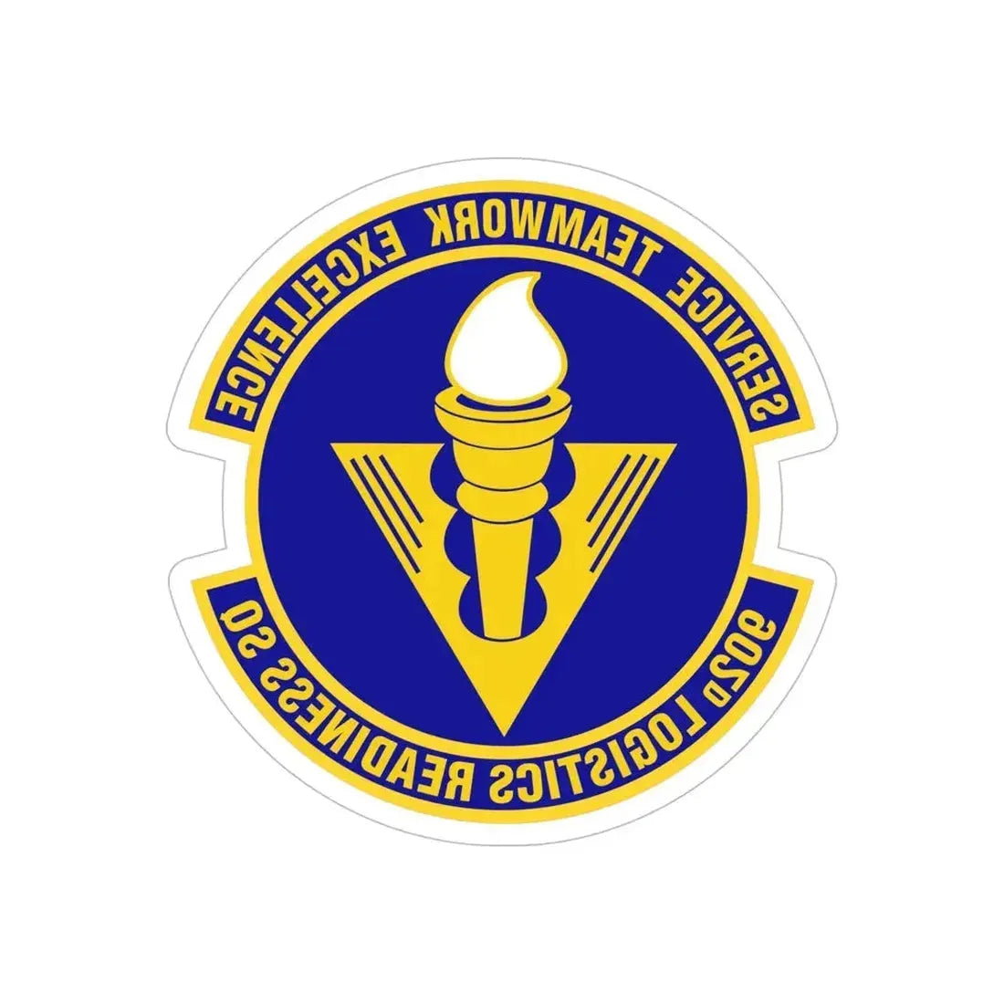 902d Logistics Readiness Squadron (U.S. Air Force) REVERSE PRINT Transparent Die-Cut STICKER - The Sticker Space
