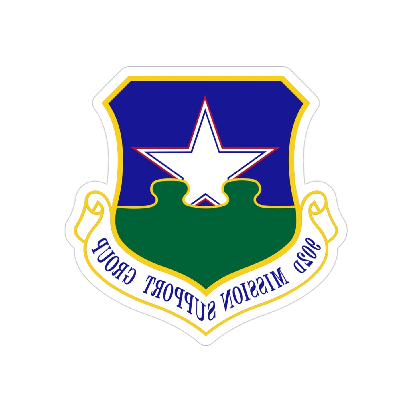 902d Mission Support Group (U.S. Air Force) REVERSE PRINT Transparent STICKER-3 Inch-The Sticker Space