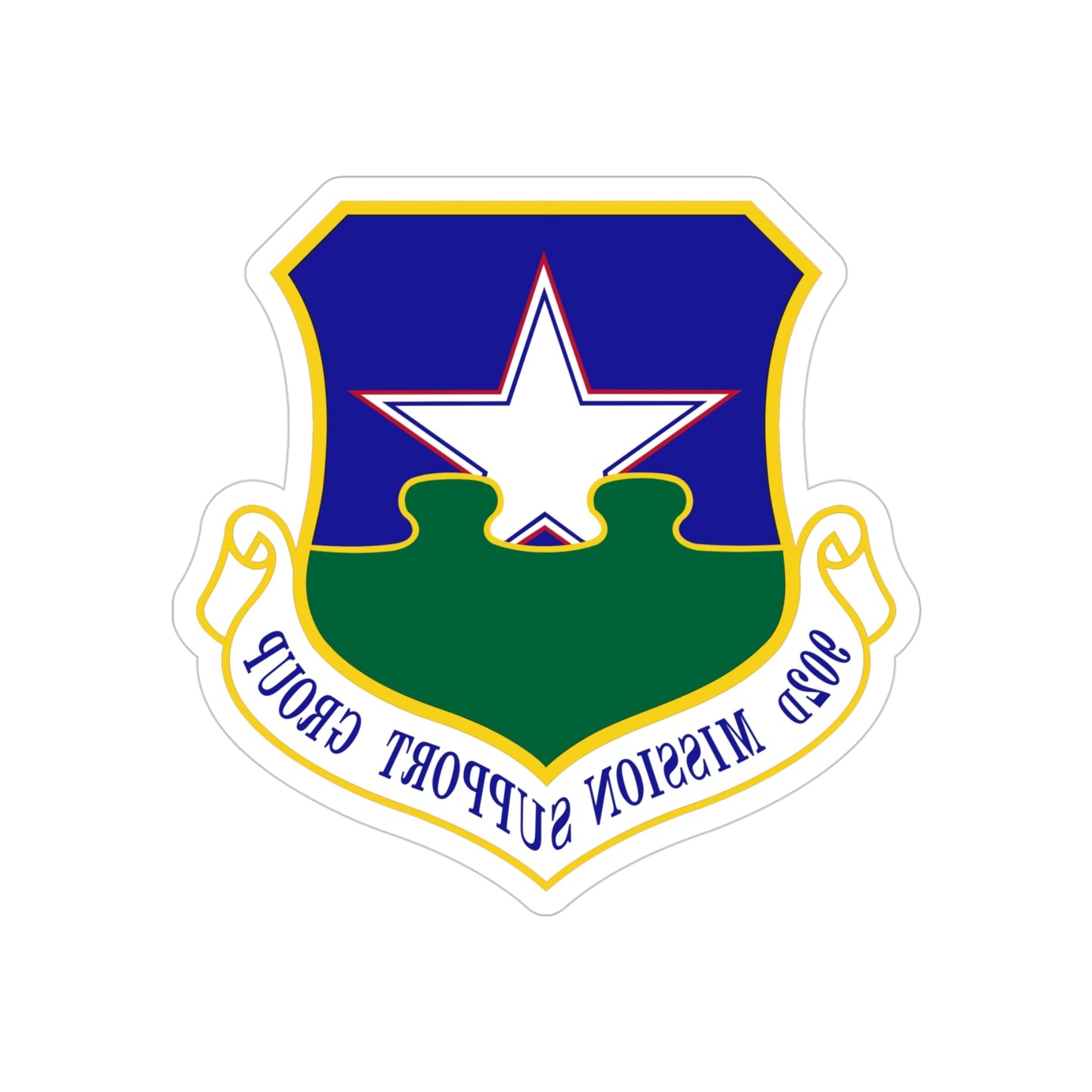 902d Mission Support Group (U.S. Air Force) REVERSE PRINT Transparent STICKER-4 Inch-The Sticker Space