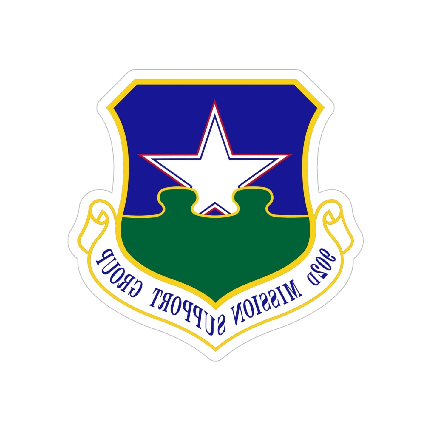 902d Mission Support Group (U.S. Air Force) REVERSE PRINT Transparent STICKER-5 Inch-The Sticker Space