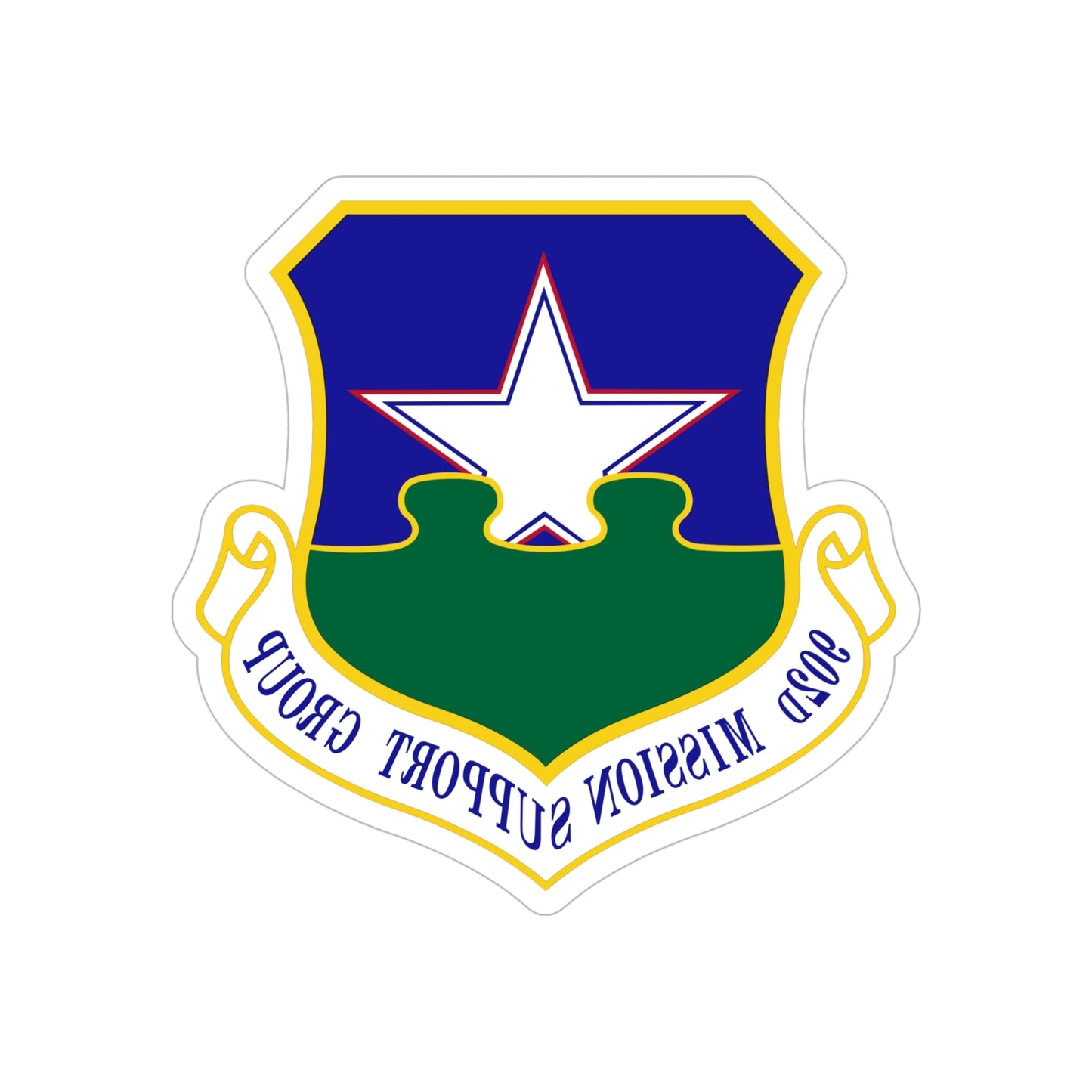 902d Mission Support Group (U.S. Air Force) REVERSE PRINT Transparent STICKER-6 Inch-The Sticker Space