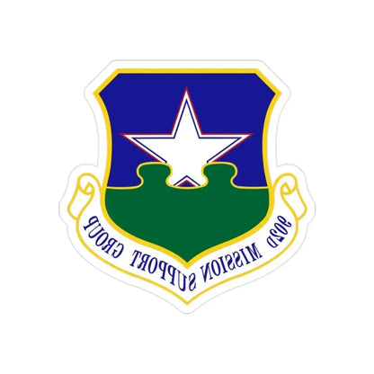 902d Mission Support Group (U.S. Air Force) REVERSE PRINT Transparent Die-Cut STICKER 2 Inch Die-Cut Transparent - The Sticker Space