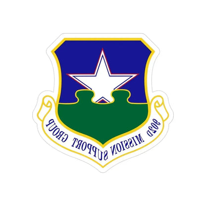 902d Mission Support Group (U.S. Air Force) REVERSE PRINT Transparent Die-Cut STICKER 3 Inch Die-Cut Transparent - The Sticker Space