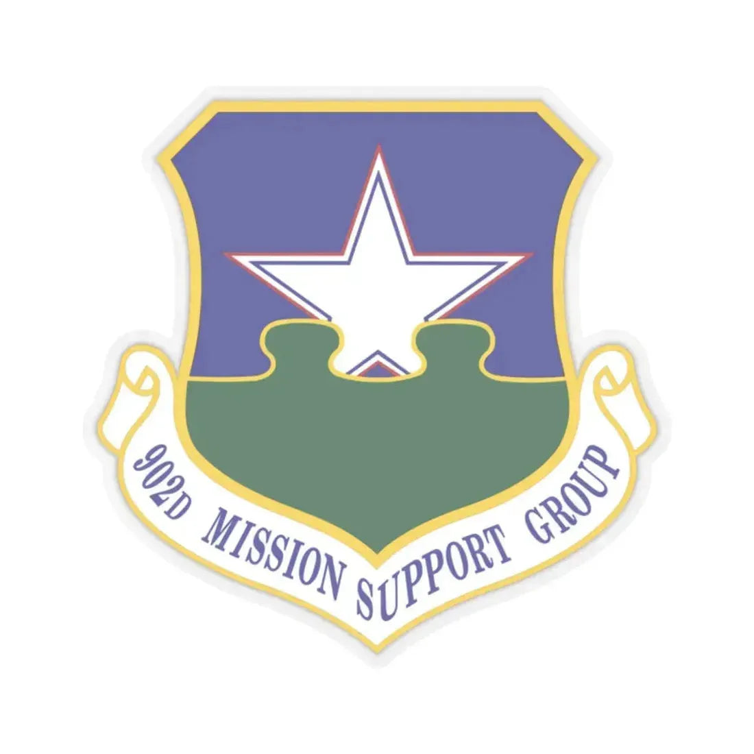 902d Mission Support Group (U.S. Air Force) STICKER Vinyl Kiss-Cut Decal 2 Inch Transparent - The Sticker Space