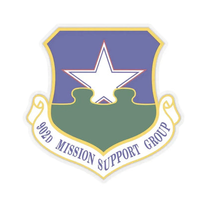 902d Mission Support Group (U.S. Air Force) STICKER Vinyl Kiss-Cut Decal 2 Inch Transparent - The Sticker Space