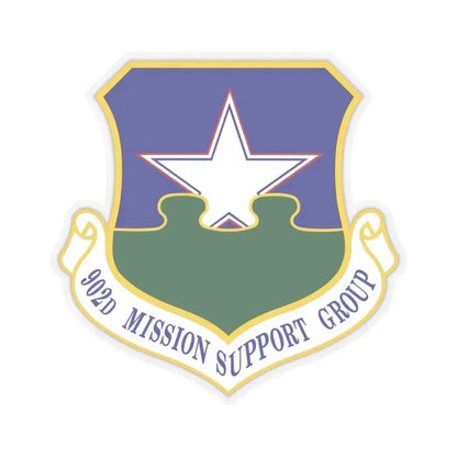 902d Mission Support Group (U.S. Air Force) STICKER Vinyl Kiss-Cut Decal 3 Inch Transparent - The Sticker Space