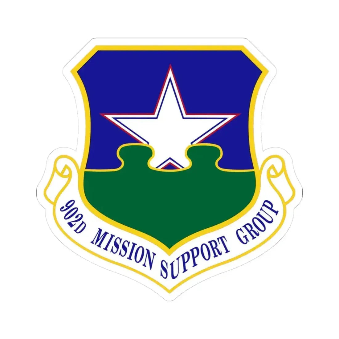 902d Mission Support Group (U.S. Air Force) STICKER Vinyl Kiss-Cut Decal 3 Inch White - The Sticker Space