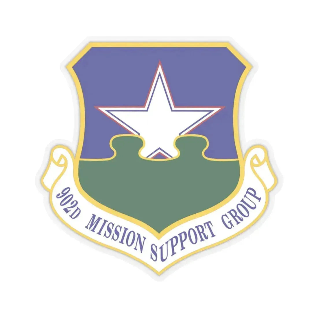 902d Mission Support Group (U.S. Air Force) STICKER Vinyl Kiss-Cut Decal 4 Inch Transparent - The Sticker Space