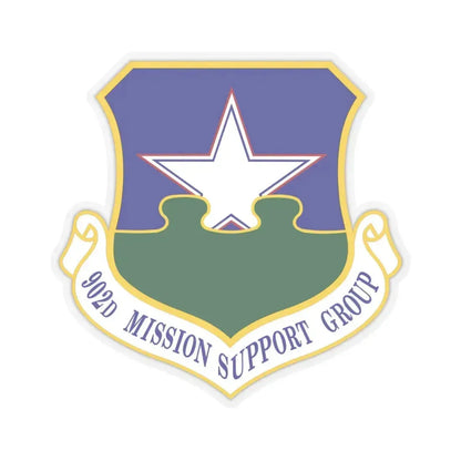 902d Mission Support Group (U.S. Air Force) STICKER Vinyl Kiss-Cut Decal 4 Inch Transparent - The Sticker Space