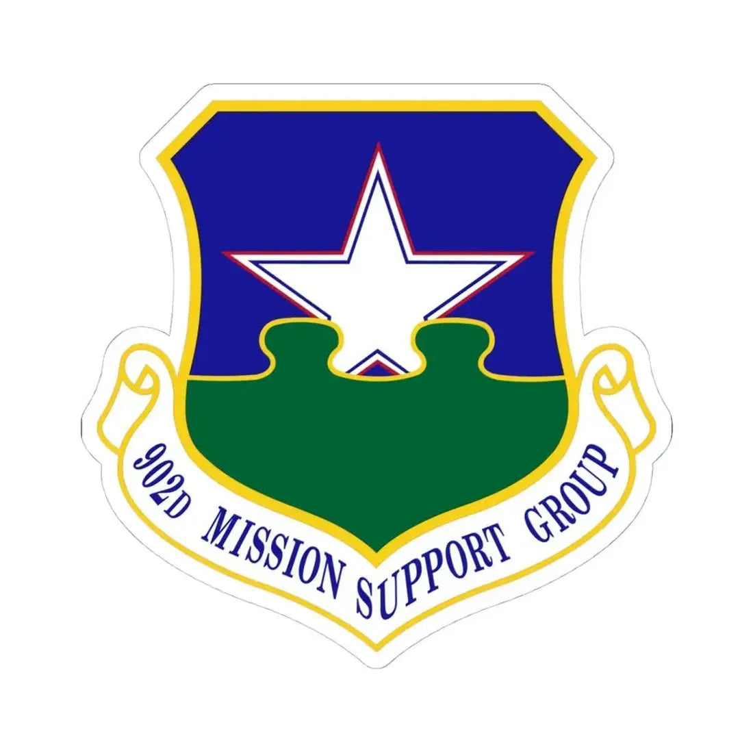 902d Mission Support Group (U.S. Air Force) STICKER Vinyl Kiss-Cut Decal 4 Inch White - The Sticker Space