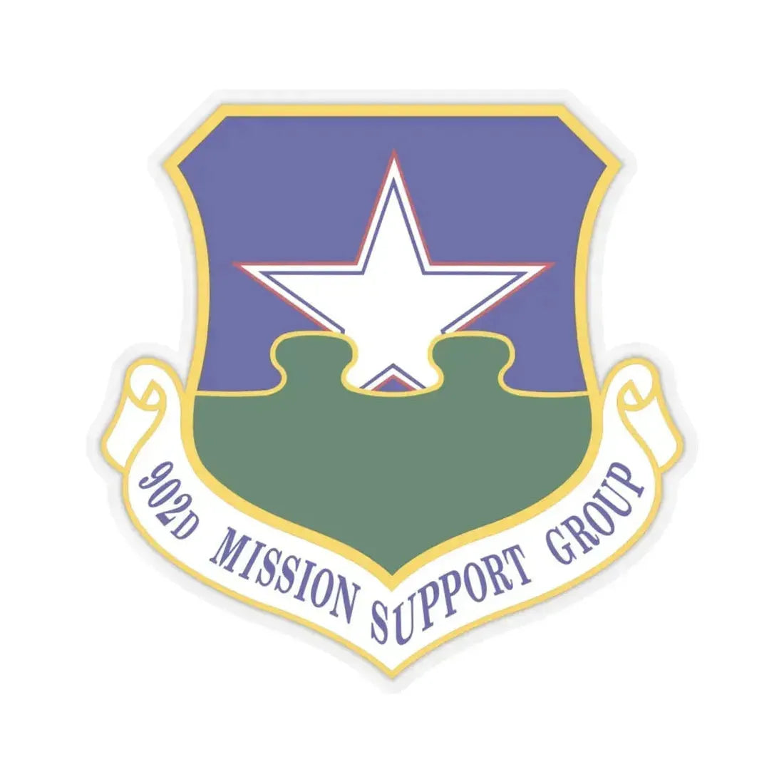 902d Mission Support Group (U.S. Air Force) STICKER Vinyl Kiss-Cut Decal 6 Inch Transparent - The Sticker Space