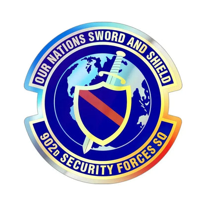 902d Security Forces Squadron (U.S. Air Force) Holographic STICKER Die-Cut Vinyl Decal - The Sticker Space