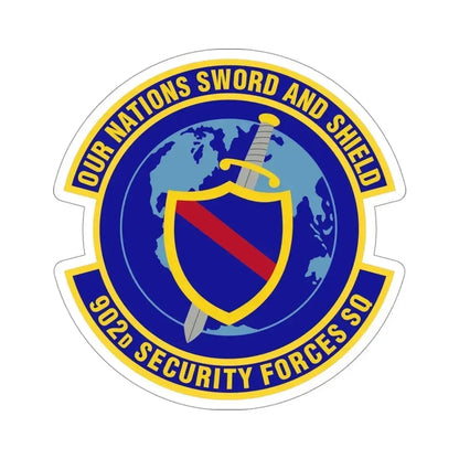 902d Security Forces Squadron (U.S. Air Force) STICKER Vinyl Die-Cut Decal 4 Inch - The Sticker Space