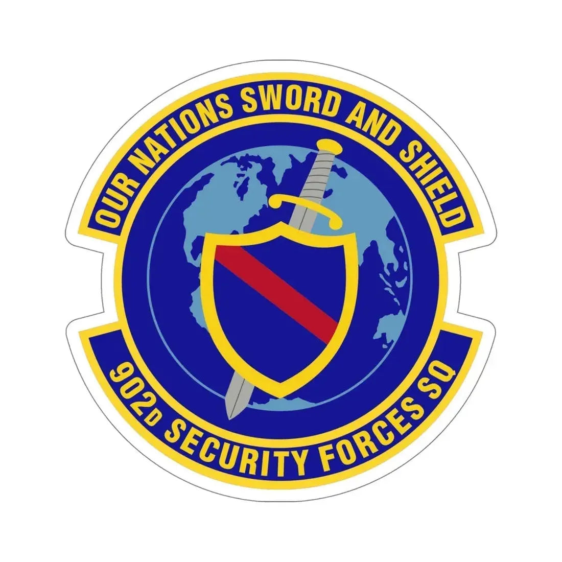 902d Security Forces Squadron (U.S. Air Force) STICKER Vinyl Die-Cut Decal - The Sticker Space