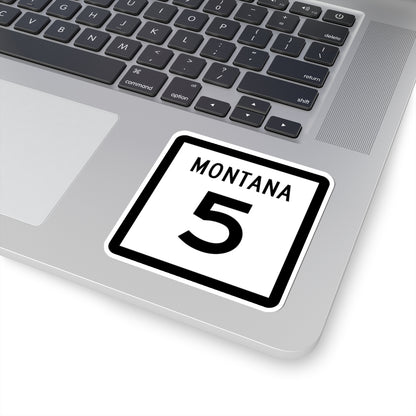 MT-5 (Montana) (Road Sign) STICKER Vinyl Kiss-Cut Decal