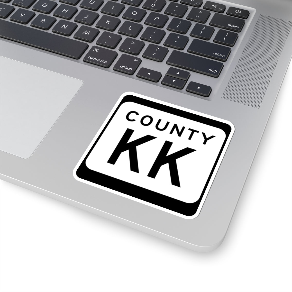 WIS County KK (Wisconsin) (Road Sign) STICKER Vinyl Kiss-Cut Decal