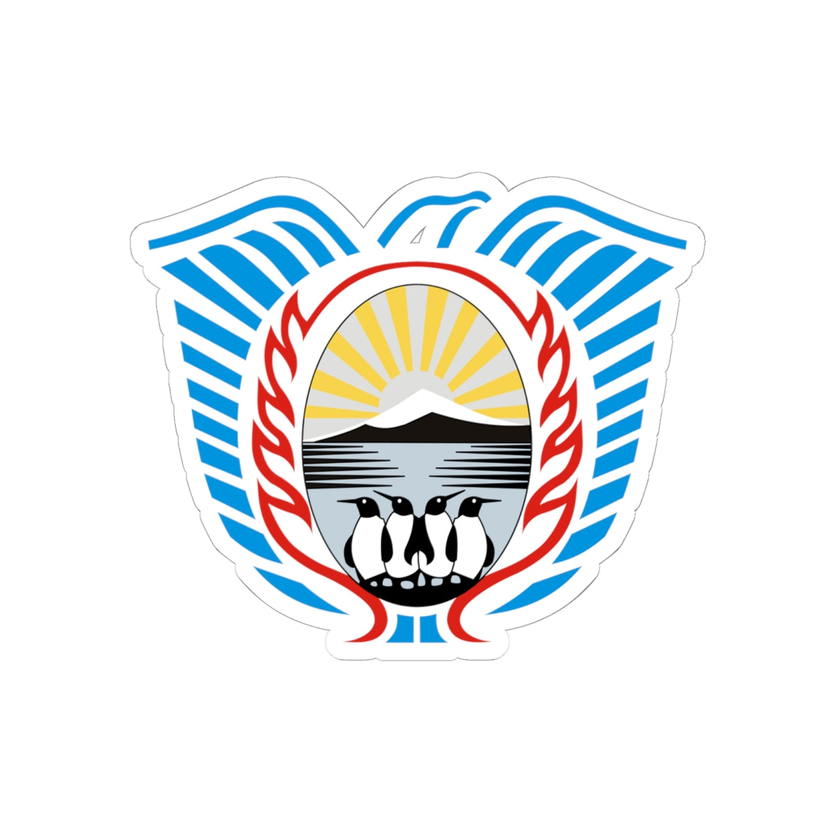 Coat of Arms Tierra del Fuego Argentina - STICKER Vinyl Kiss-Cut Decal