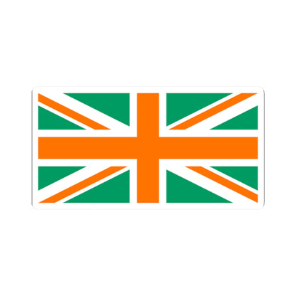 Hibernian Flag of the United Kingdom (United Kingdom) STICKER Vinyl Kiss-Cut Decal