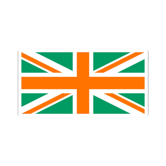 Hibernian Flag of the United Kingdom (United Kingdom) STICKER Vinyl Kiss-Cut Decal