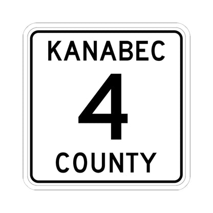 Kanabec County 4 MN (Minnesota) (Road Sign) STICKER Vinyl Kiss-Cut Decal