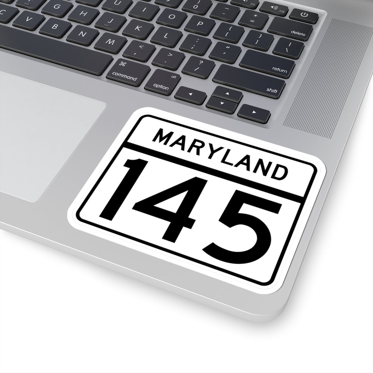 MD Route 145 (Maryland) (Road Sign) STICKER Vinyl Kiss-Cut Decal