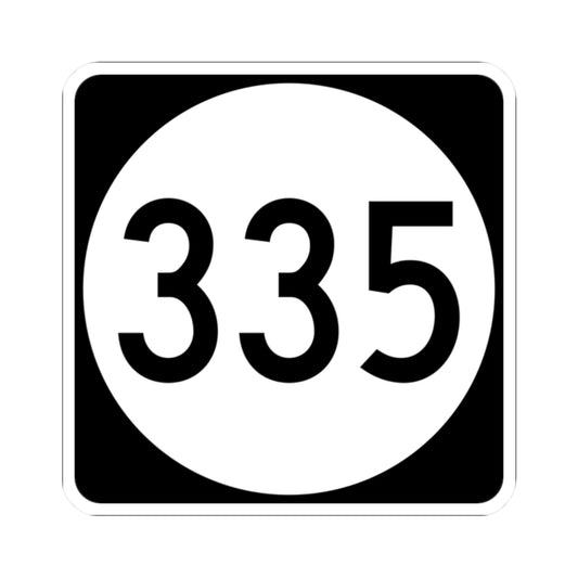PR tertiary 335 (Puerto Rico) (Road Sign) STICKER Vinyl Kiss-Cut Decal