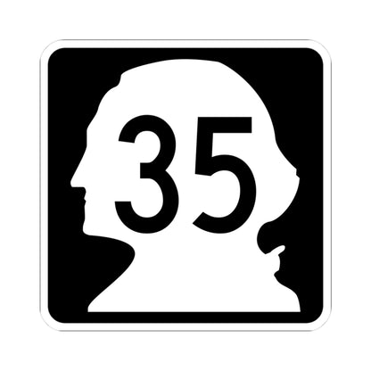 WA-35 (Washington) (Road Sign) STICKER Vinyl Kiss-Cut Decal