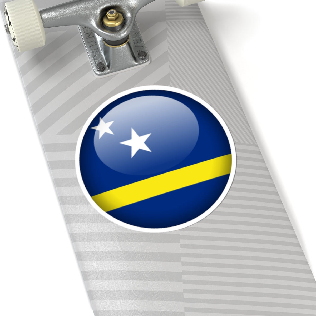 Flag orb Curaçao (Netherlands) STICKER Vinyl Kiss-Cut Decal