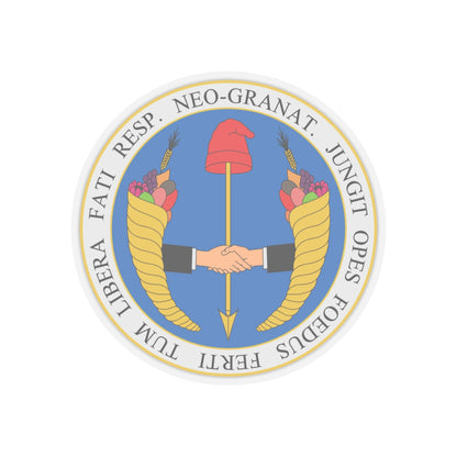 Coat of arms of United Provinces of New Granada - STICKER Vinyl Kiss-Cut Decal