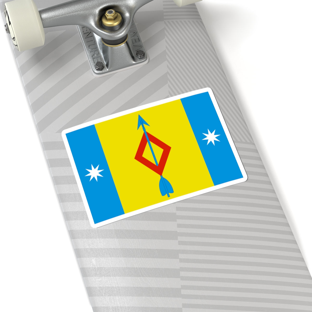 Flag of Mamontovskoe Moscow oblast (Russia) STICKER Vinyl Kiss-Cut Decal