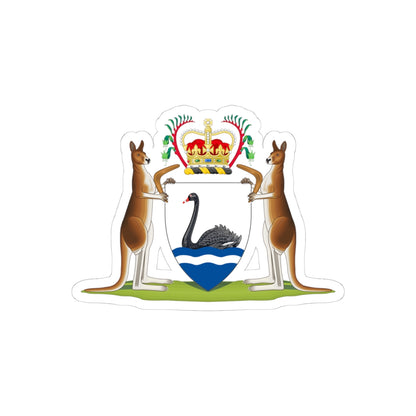 Coat of arms of Western Australia - STICKER Vinyl Kiss-Cut Decal