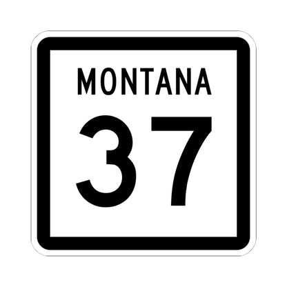 MT-37 (Montana) (Road Sign) STICKER Vinyl Kiss-Cut Decal